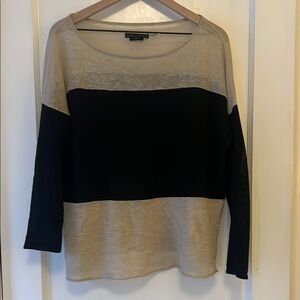 alice + olivia Linen Black and Cream Women's M